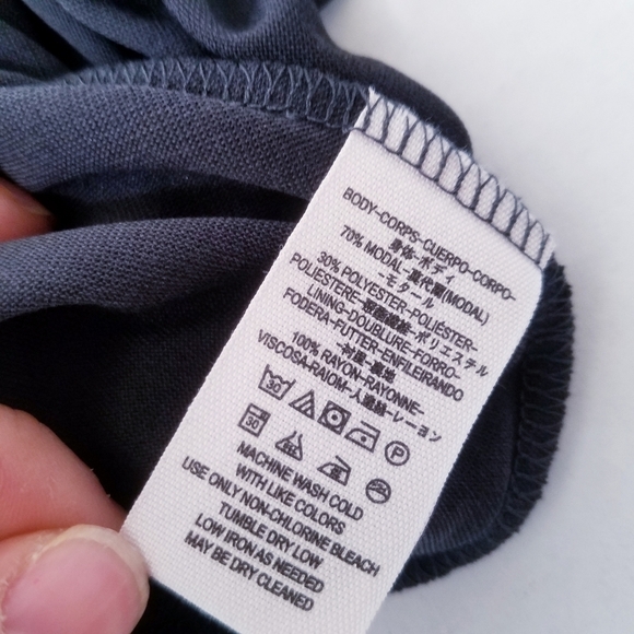 🌸 Free People‎ | Black Tie Flare Dress M - Picture 7 of 14